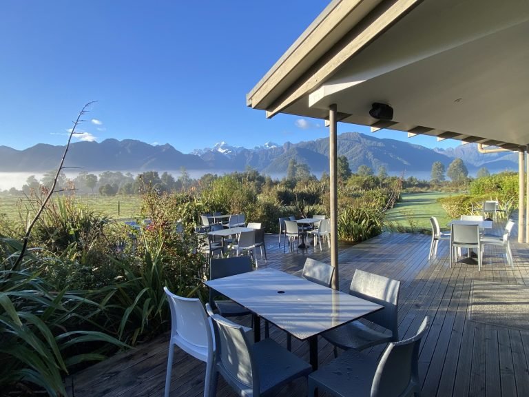 cafe lake matheson walkway 768x576
