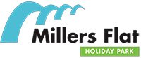 Millers Flat Holiday Park accommodation Central Otago logo