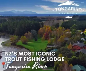 Tongariro Lodge Turangi, a famous trout fishing lodge near Lake Taupo and Tongariro National Park