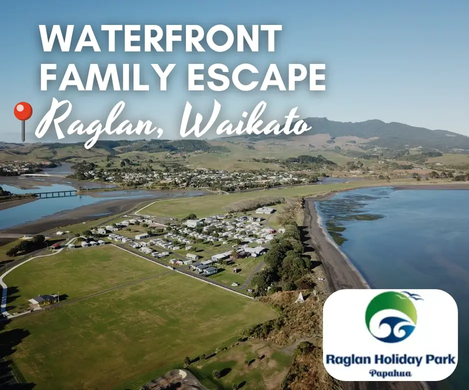 Family holiday park accommodation raglan New Zealand