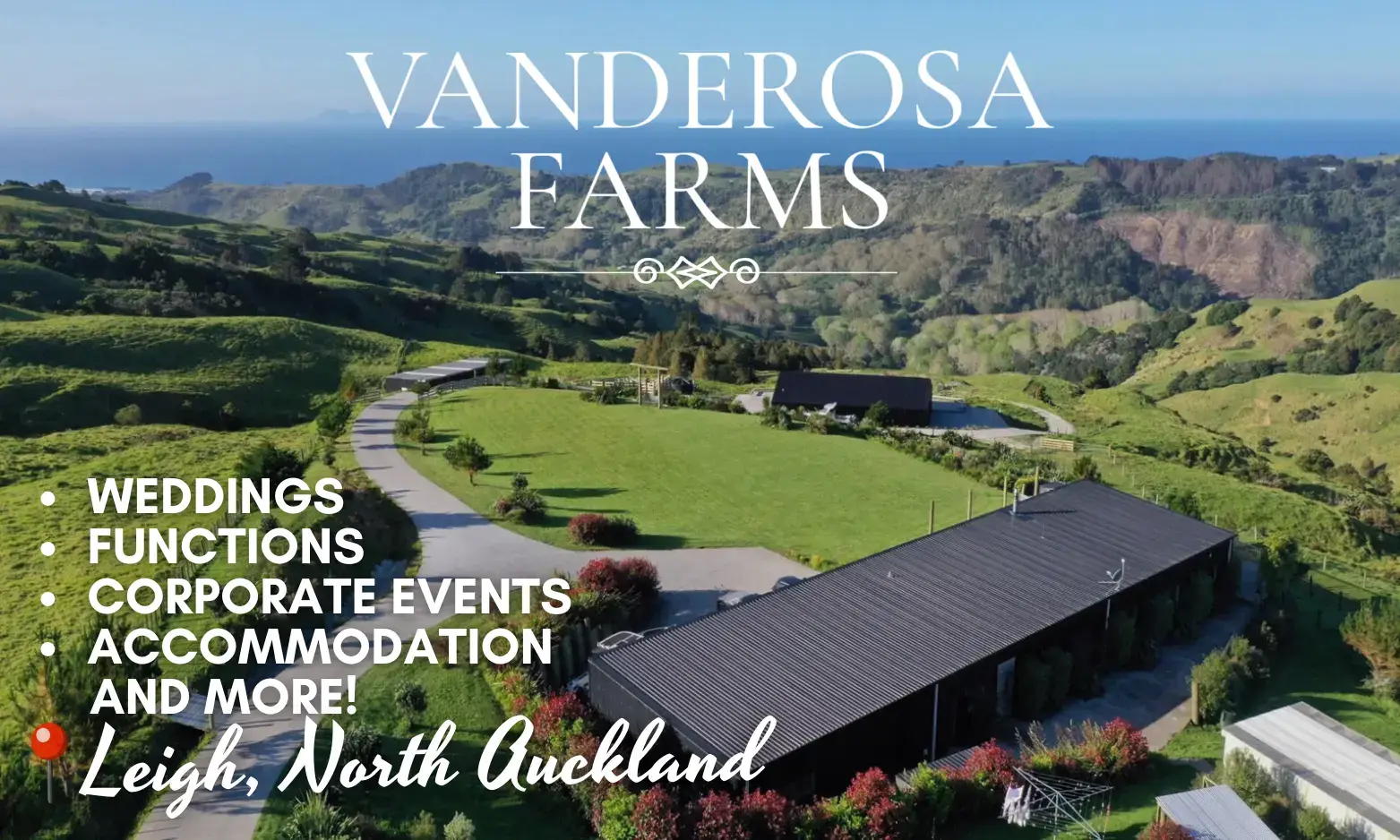 Vanderosa Farms Venue & Accommodation, North Auckland