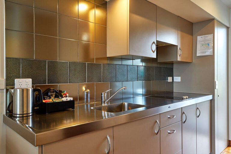 kitchen in apartment at white morph kaikoura 768x512