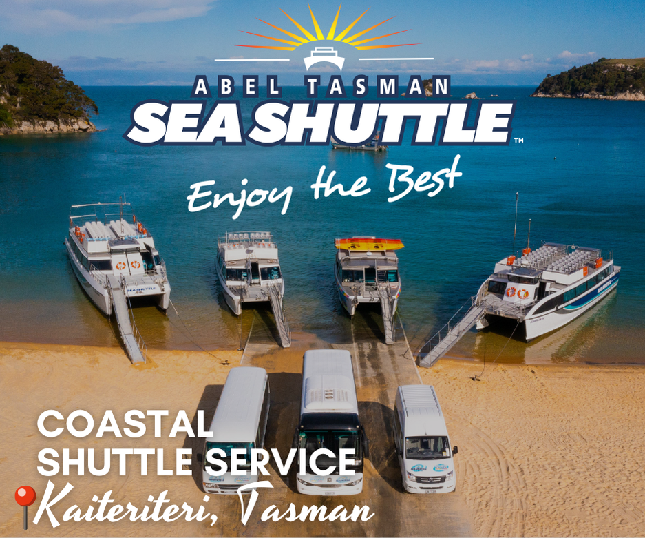 Kaiteriteri coastal shuttle and water taxi service by Abel Tasman Sea Shuttle, Tasman, New Zealand