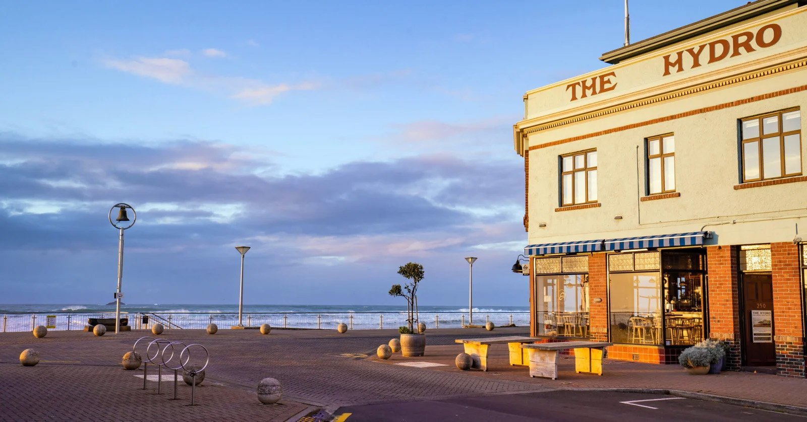 Waterfront apartments at St Clair Beach, Dunedin, New Zealand