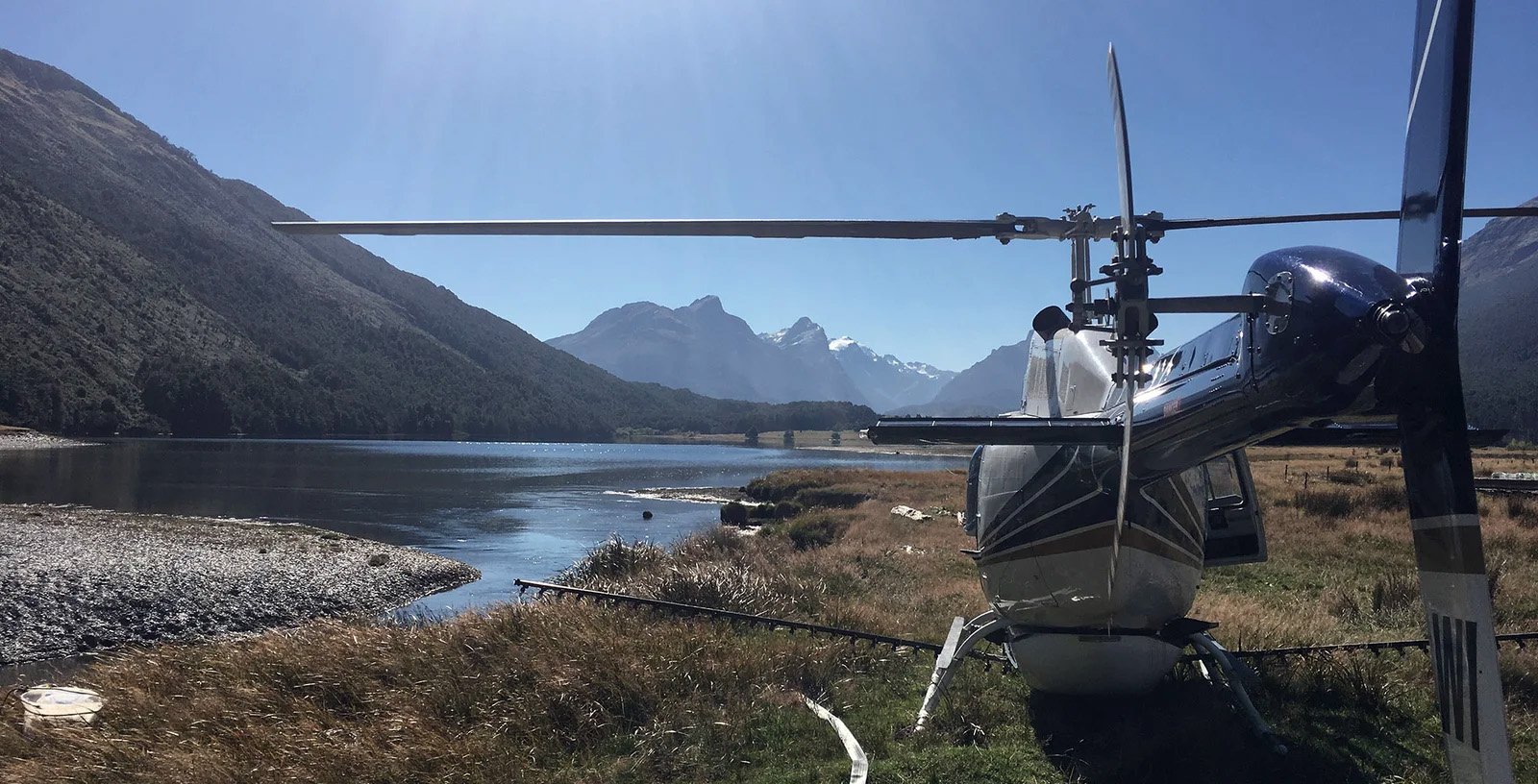 Helicopter flights over Dunedin city and Otago Peninsula, New Zealand