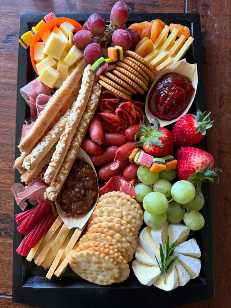 Locally sourced produce at Fern Hut off grid retreat 768x1024