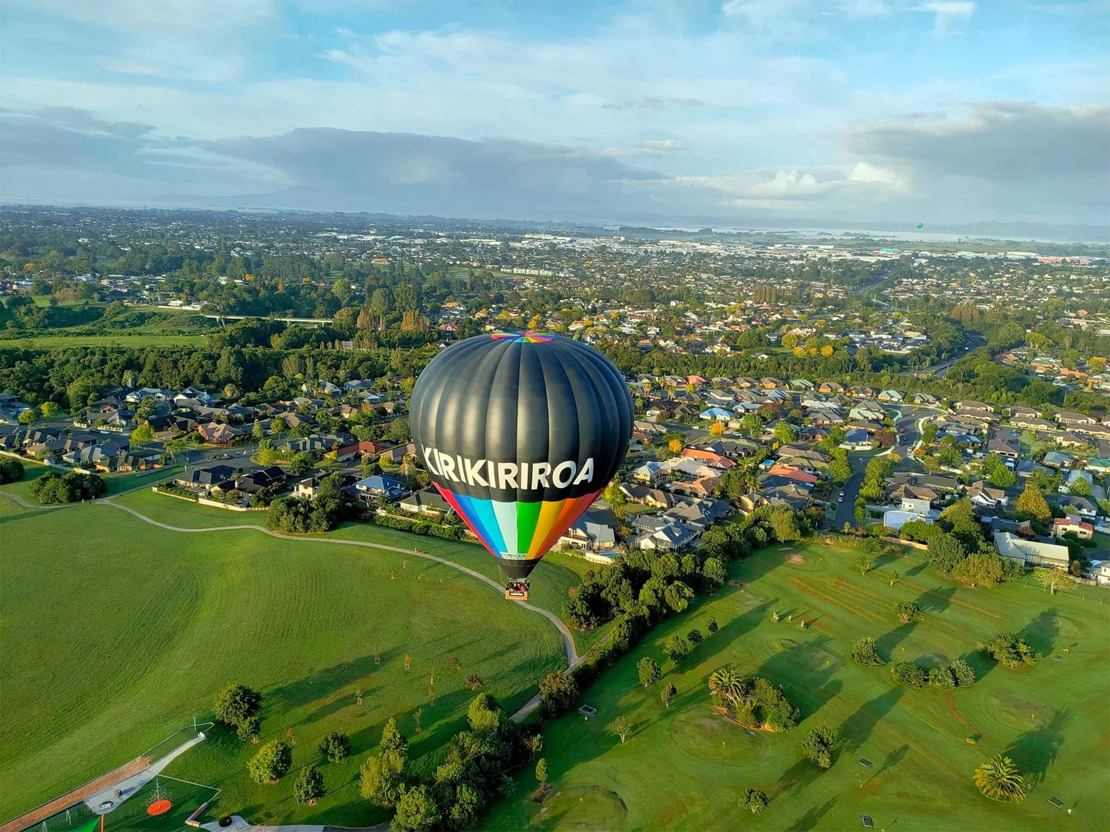 Enjoy a scenic hot air balloon ride over the Waikato countryside
