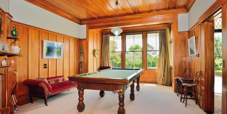 pool table at naurea homestead gisborne nz 768x387