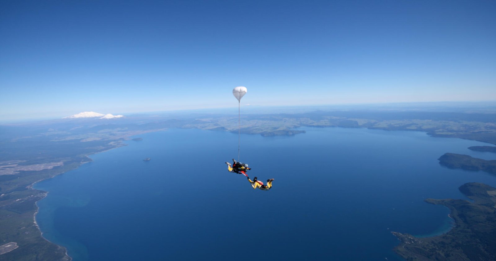 Skydiving over Lake Taupo is thrilling adventure tour