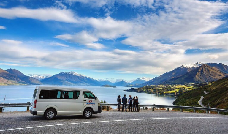 pure glenorchy tour van at LOTR movie location NZ 768x451