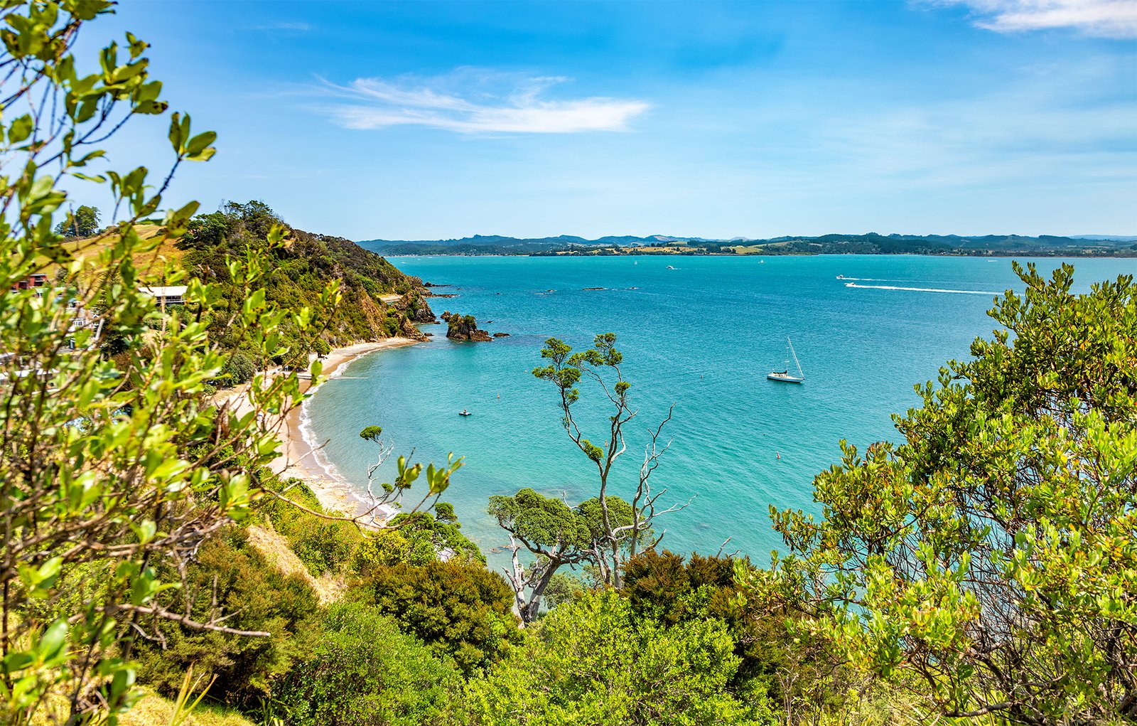 Tapeka Beach in Russell, Bay of Islands, New Zealand