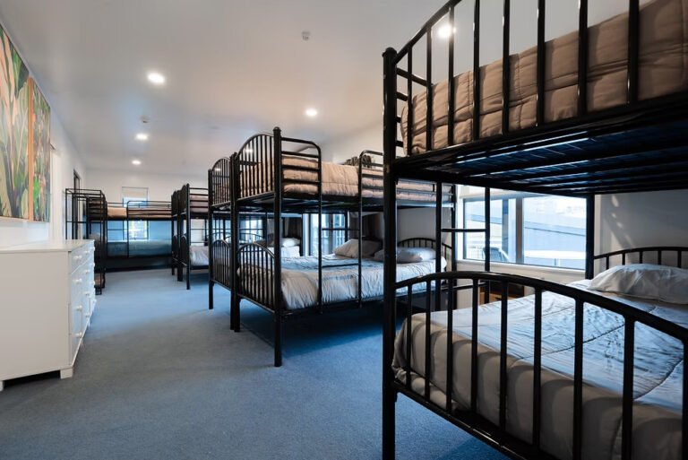 Dorm room at sports team accommodation Auckland 768x513