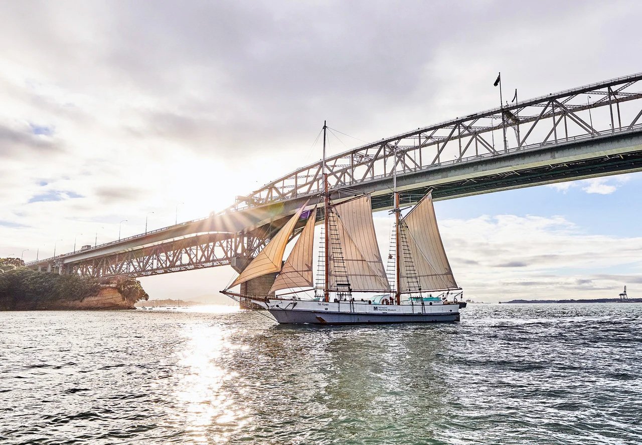 Auckland Harbour sailing with New Zealand Maritime Museum