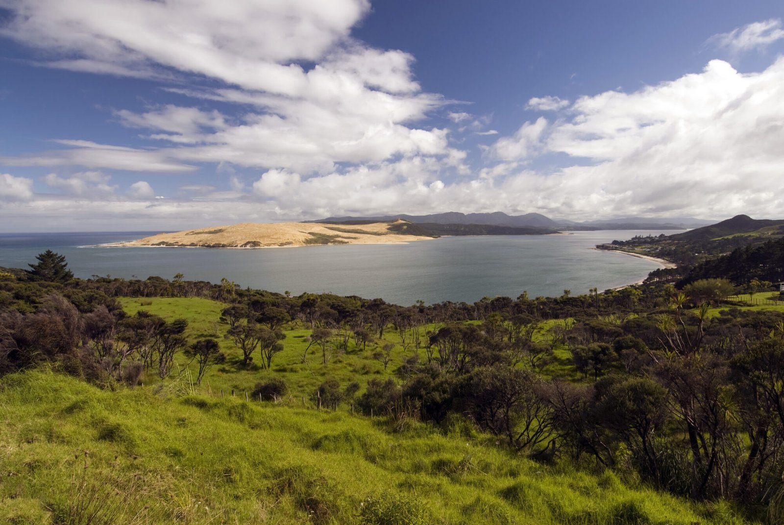 Hokianga Harbour sand dunes Northland New Zealand Far North