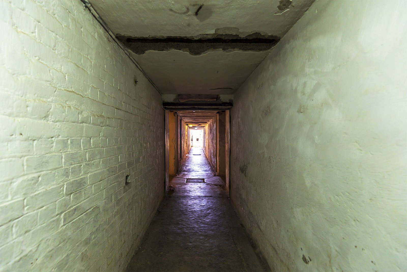 Historic military tunnel inside North Head Historic Reserve Devonport Auckland