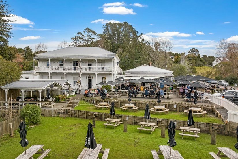 Historic Puhoi Pub Hotel built in 1879 in the village of Puhoi north of Auckland