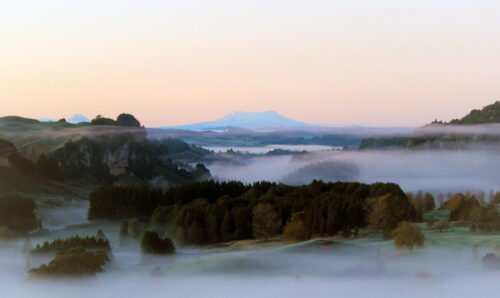 mount ruapehu view from waikato countryside ripples retreat luxury stay
