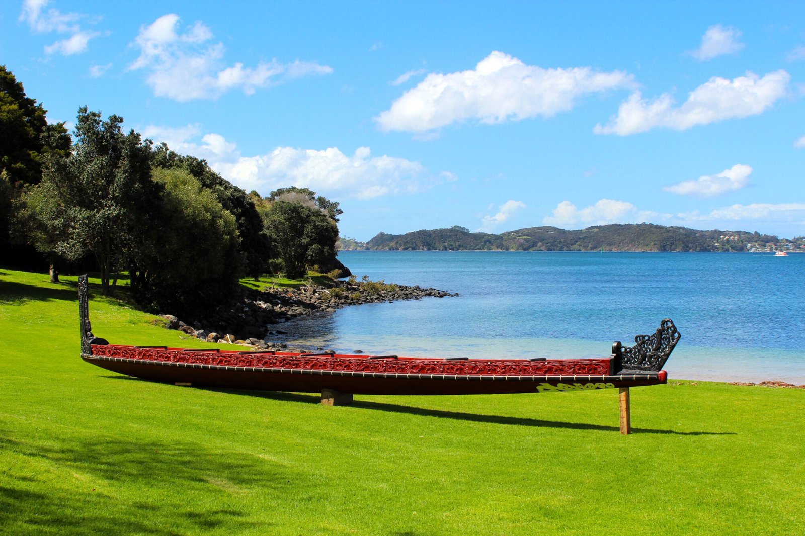 Waitangi Treaty Grounds waka canoe Bay of Islands Northland