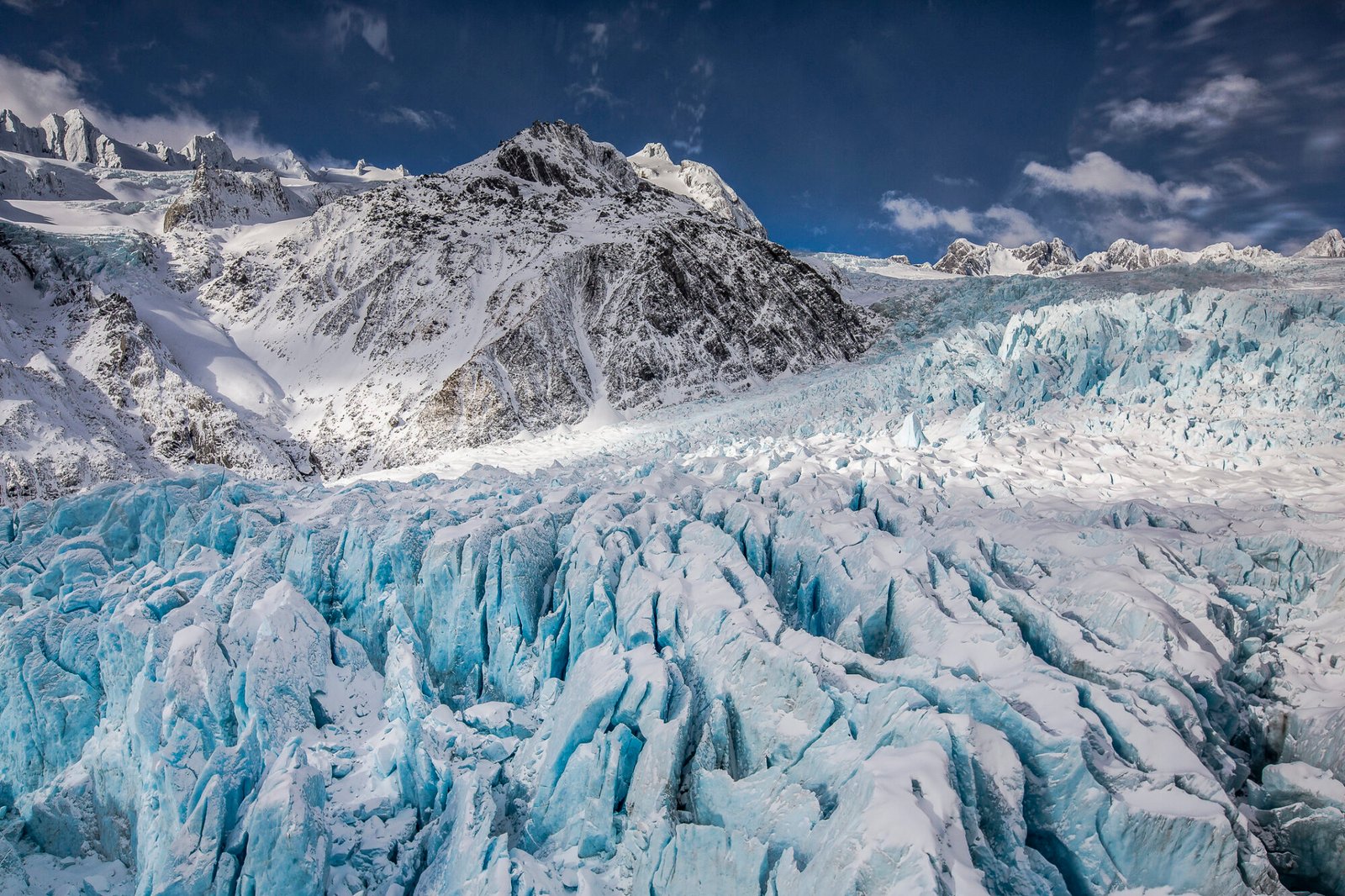 Fox Glacier located on the West Coast, South Island New Zealand