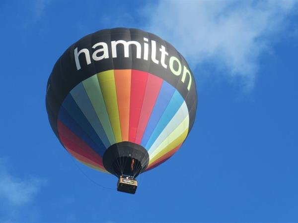 Take a hot air balloon ride over the Waikato countryside