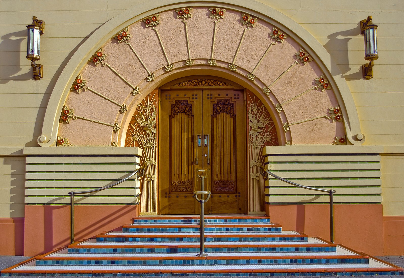 Napier Art Deco architecture building entrance