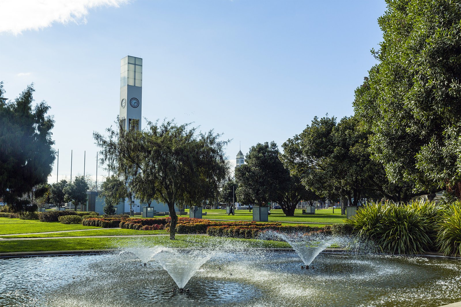Victoria Esplanade park and fountain in Palmerston North
