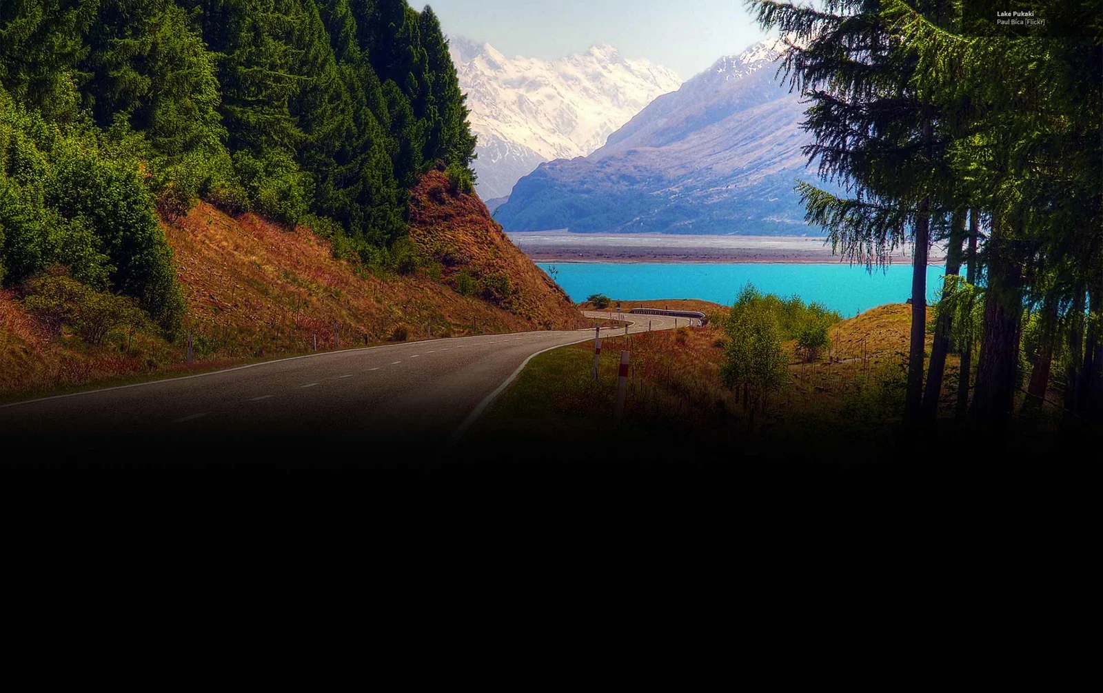 Scenic road heading to West Coast South Island NZ