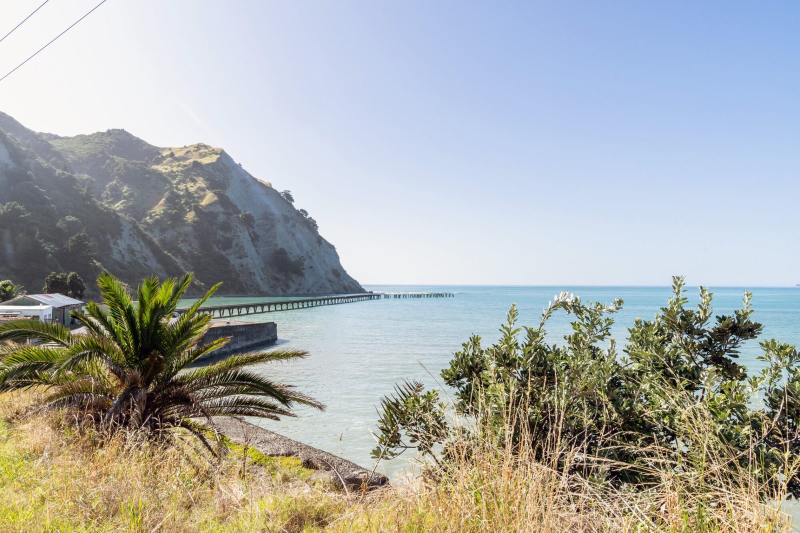 Tokomaru Bay Wharf in the Gisborne region of New Zealand
