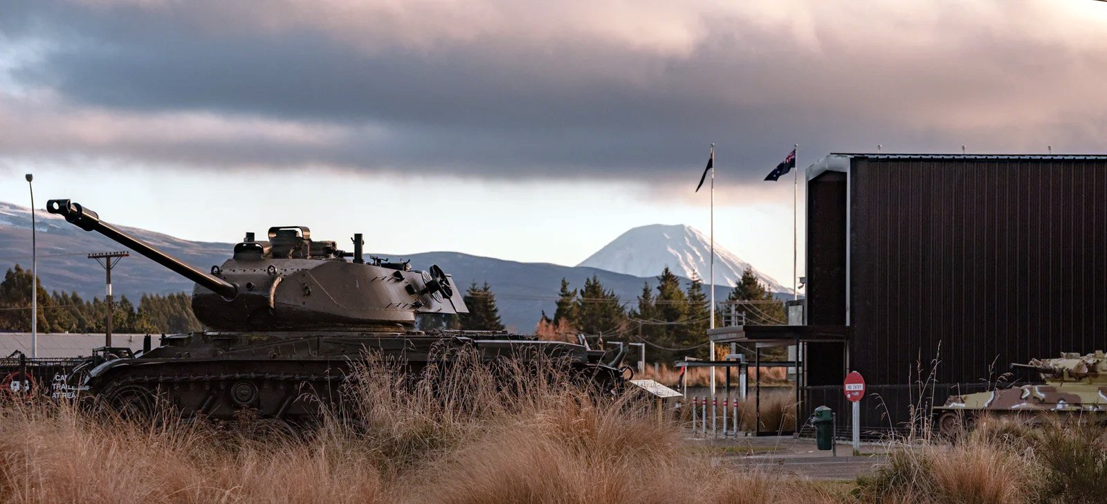 National Army Museum Waiouru with Mount Ruapehu in background
