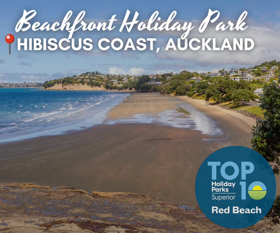 beach front holiday park accommodation red beach auckland