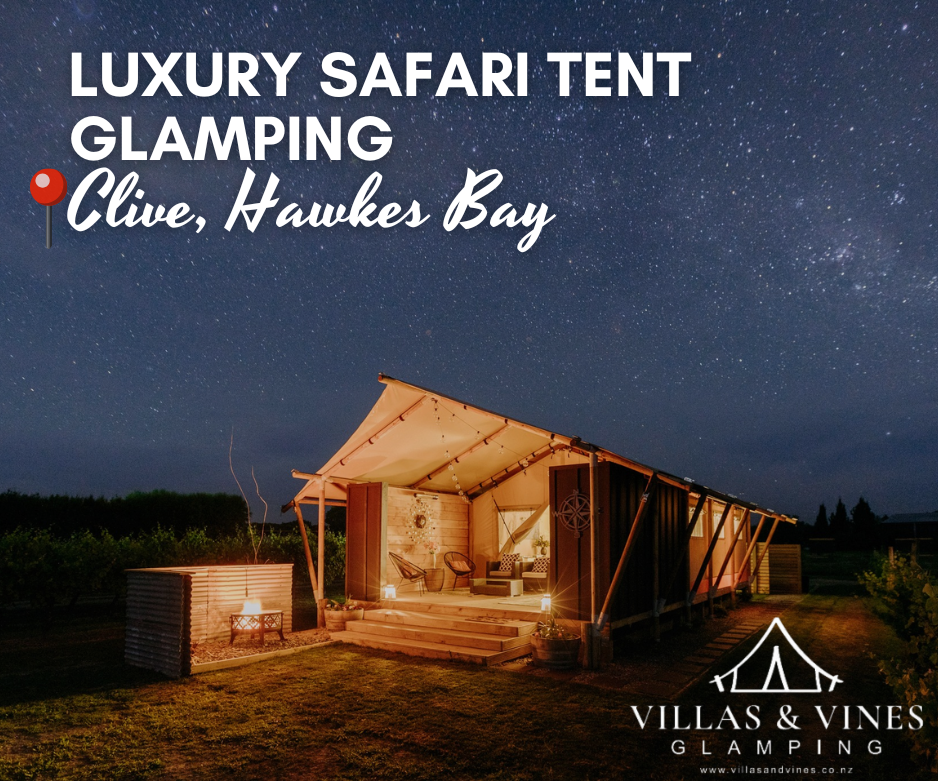 Luxury Safari Tent Glamping in Hawkes Bay