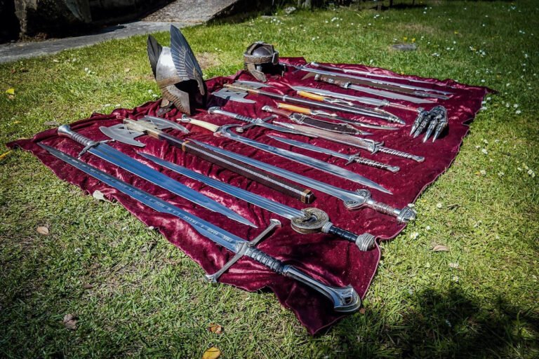 lord of the rings replica props swords axes new zealand 768x512