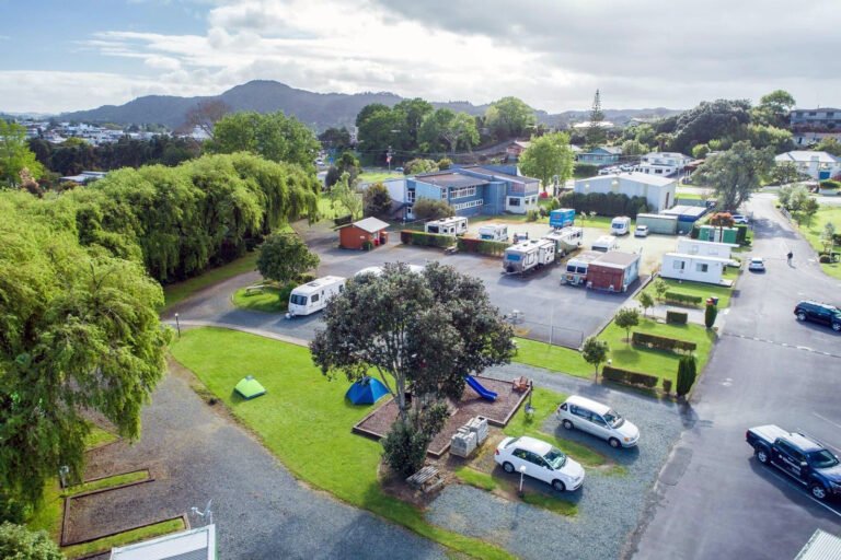 whangarei central holiday park aerial view 768x512