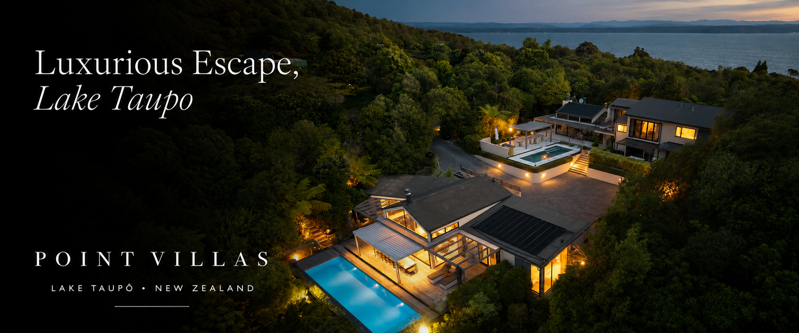 Luxurious Escape, Lake Taupo. Point Villas Lake Taupo New Zealand