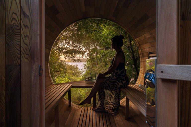 Private sauna the point villas taupo 768x512