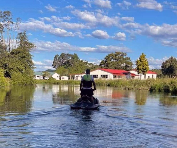 exploring lake rotoiti by jet ski