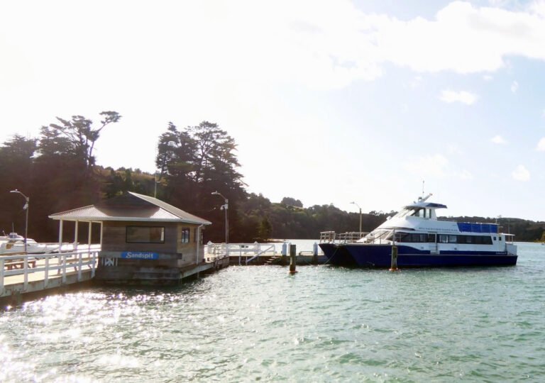 sandspit wharf kawau ferry 768x540