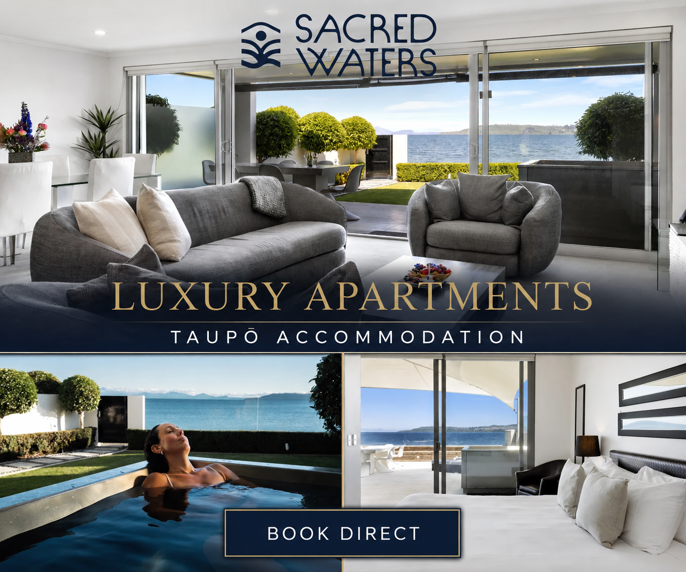Sacred Waters Luxury Apartments | Taupo Accommodation