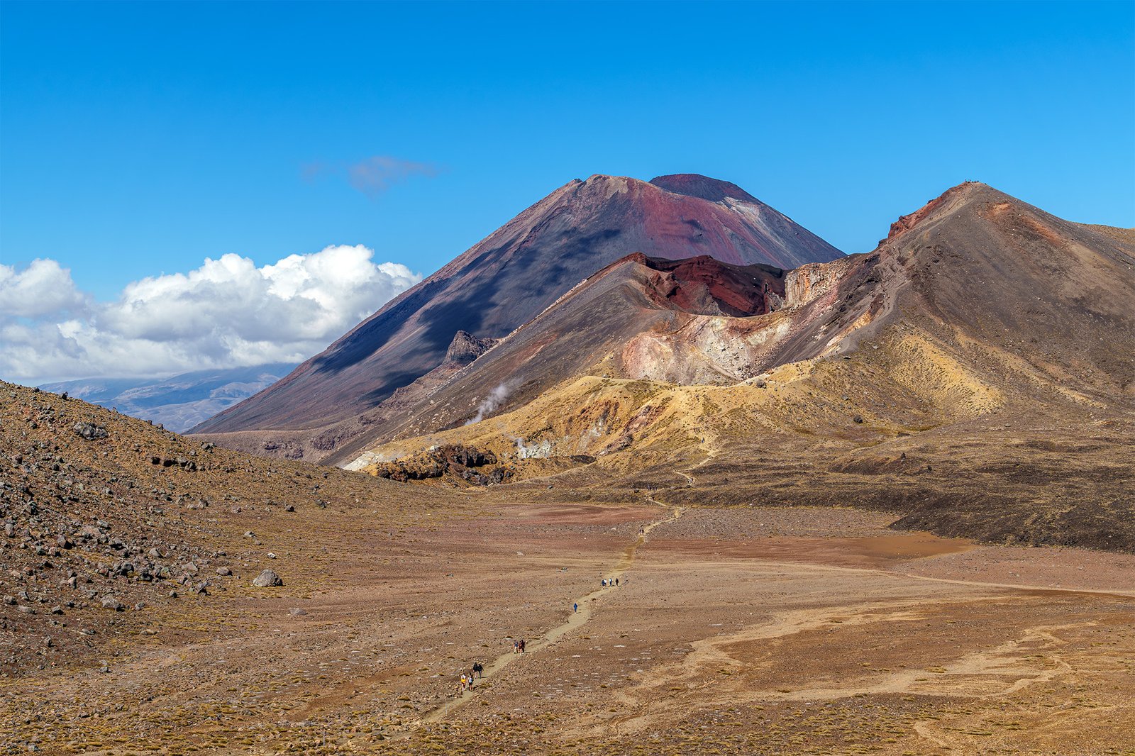 Tongariro Northern Circuit through the volcanic landscape of Tongariro National Park
